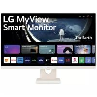 LG 27in FHD IPS MyView Smart Monitor with WebOS and Built-in Speakers (27SR50F-W)