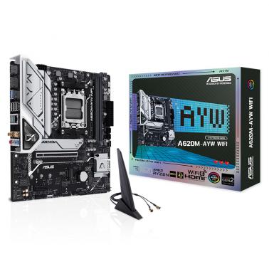 Asus A620M-AYW WIFI AM5 mATX Motherboard (A620M-AYW WIFI) - OPENED BOX 90361