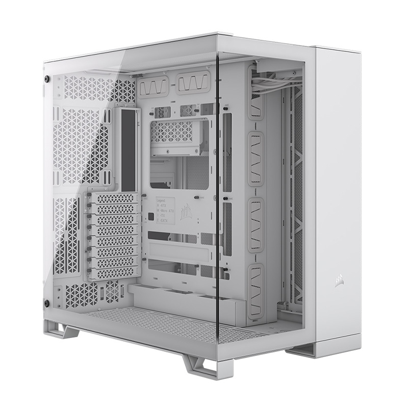 Corsair 6500X Tempered Glass Mid-Tower E-ATX Case - White (CC-9011258-WW)