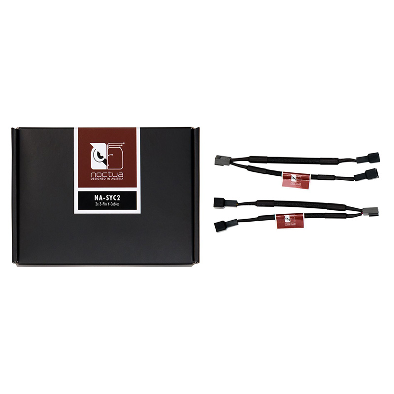 Noctua 3pin 11cm Fan Power Splitter Cable - 2 Pack (NA-SYC2)