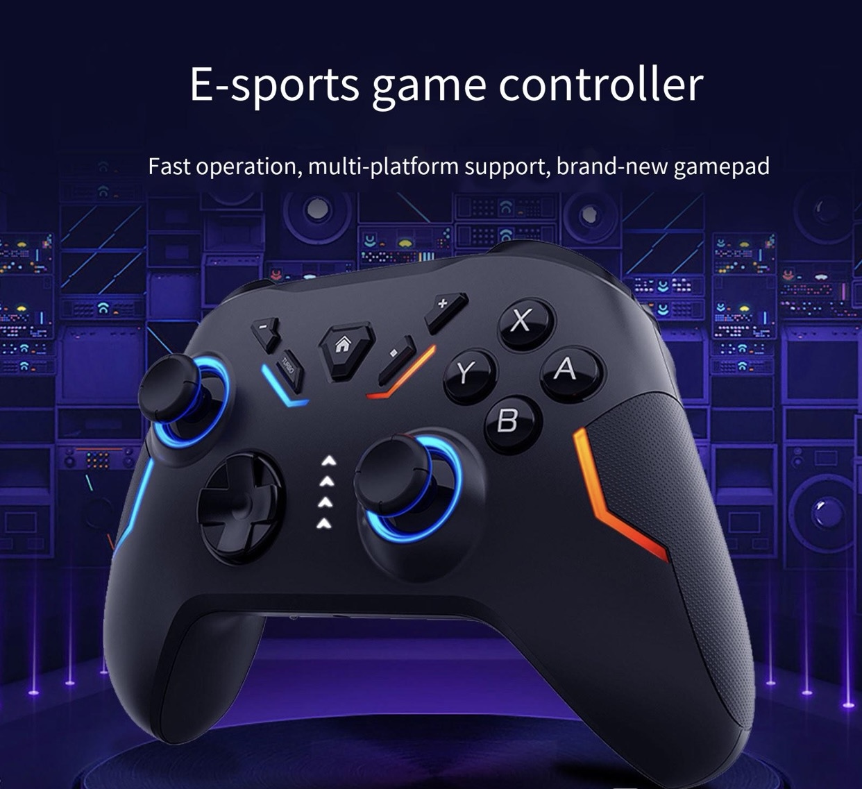 Switched RGB dazzling gaming controller six-axis somatosensory PC Android Switch controller