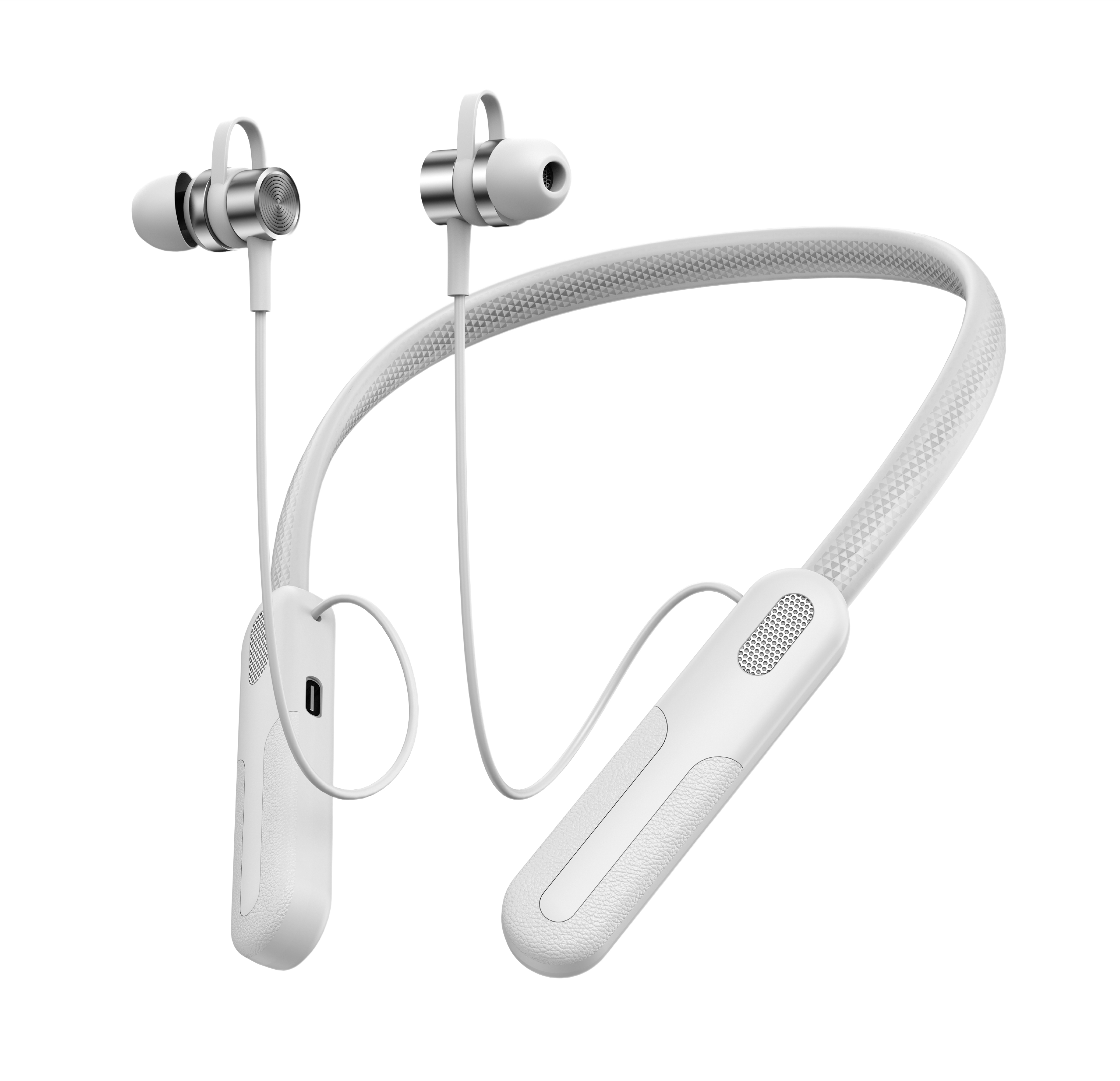 LS-103 Bluetooth Earphones Wireless Headphones Magnetic Sport Neckband Neck-hanging TWS Earbuds Wireless Blutooth Headset with Mic GREY