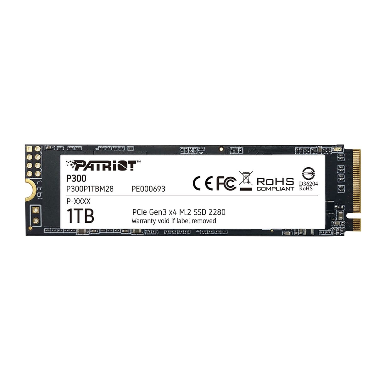 Patriot P300 M.2 PCIe Gen 3 x4 1TB SSD (P300P1TBM28)