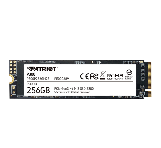Patriot P300 M.2 PCIe Gen 3 x4 256GB SSD (P300P256GM28)
