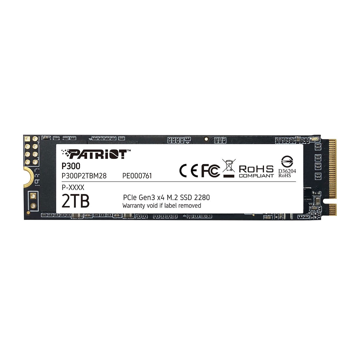 Patriot P300 M.2 PCIe Gen 3 x4 2TB SSD (P300P2TBM28)