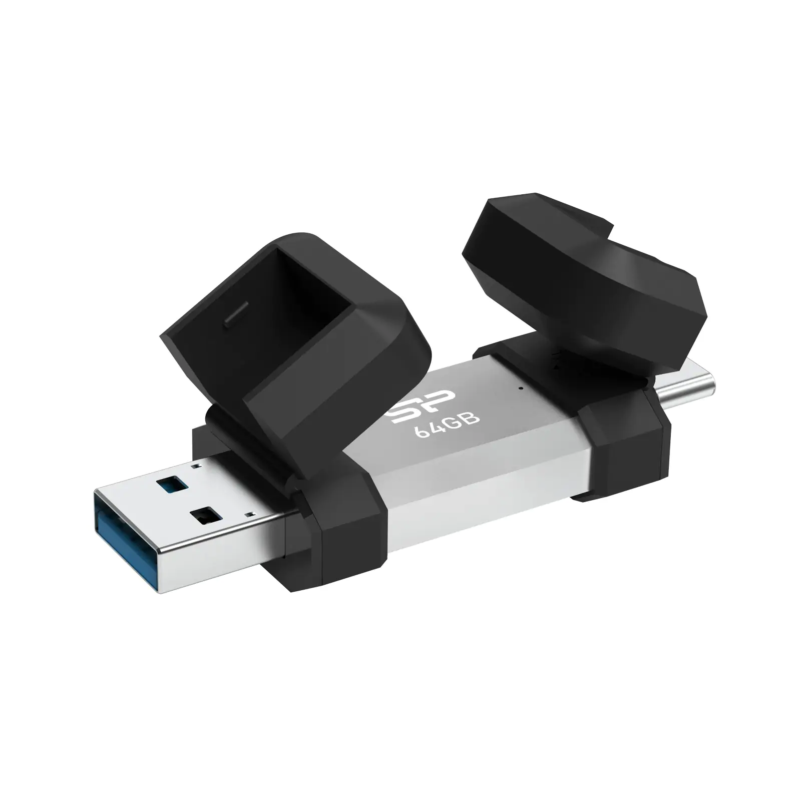 Silicon Power 64GB Mobile C51 USB Type A Type C 2-in-1 Flash