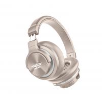 LS-238 Wireless Bluetooth Headphone With Microphone On-Ear Headset Sports Gaming Headphones GOLD