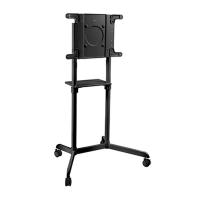Brateck Rotating Mobile Stand for Interactive Display Fit 37in-70in Up to 70Kg - Black (TTV11-46TW-B)