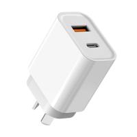 20W Fast Wall Charger USB-C + USB-A for Phone Tablet