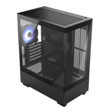 Equites H9 Panoramic View Case Black with 3X12cm RGB Fans with 650W Power Supply (Case-H9-650) - OPENED BOX 90691
