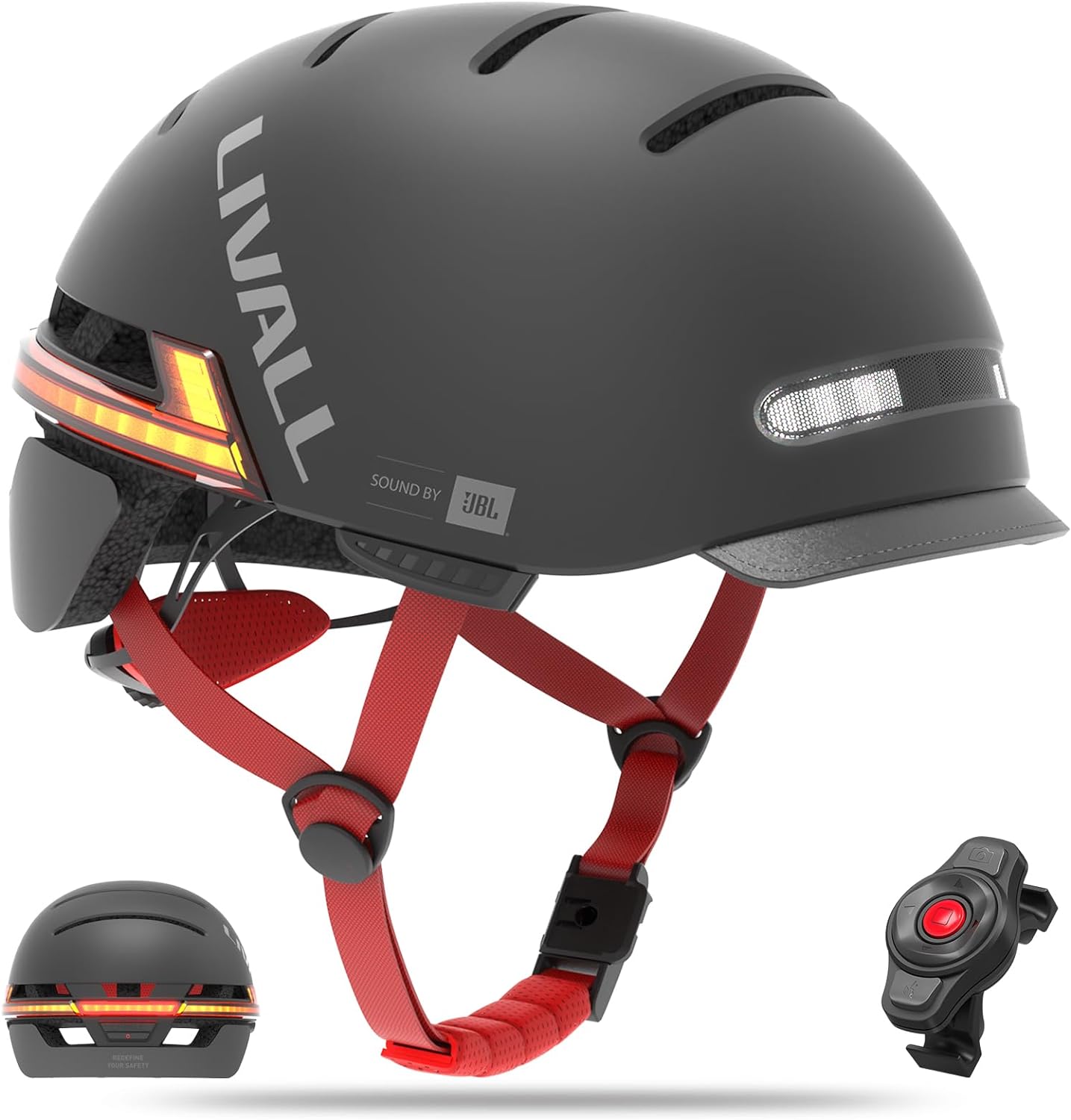 LIVALL BH51M NSO URBAN JBL Smart Bike Helmet Smart MTB Bike Light Helmet Bicycle Cycling Electric scooter Helmet - Starry Black - L 57-61 CM