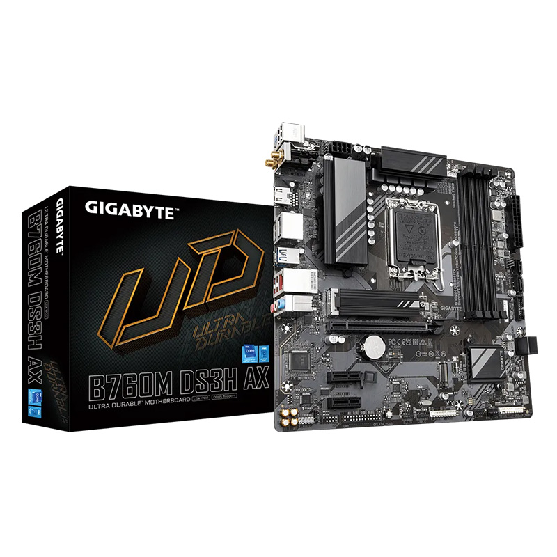 Gigabyte B760M DS3H AX DDR5 LGA 1700 mATX Motherboard (B760M-DS3H AX DDR5)