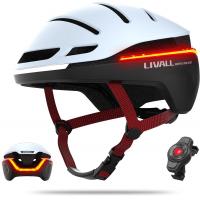 LIVALL EVO21 Smart Bike Helmet with Light, Smart Helmet with Wide-Angle Light | Turn Signals | Brake Warning Light  - White - L 58-62cm