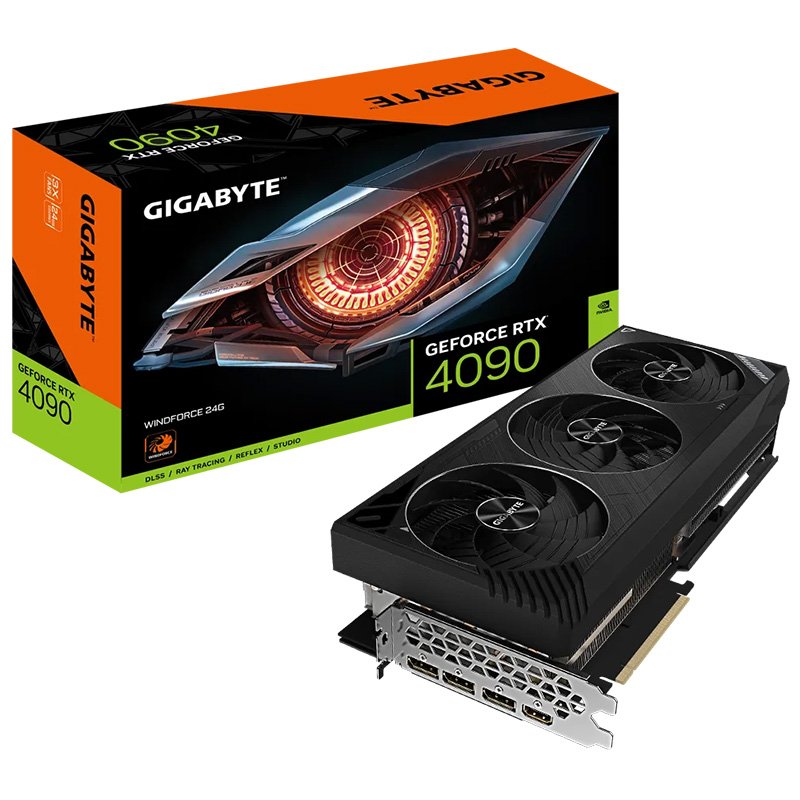 Gigabyte GeForce RTX 4090 WINDFORCE V2 24G Graphics Card (N4090WF3-24GD ...