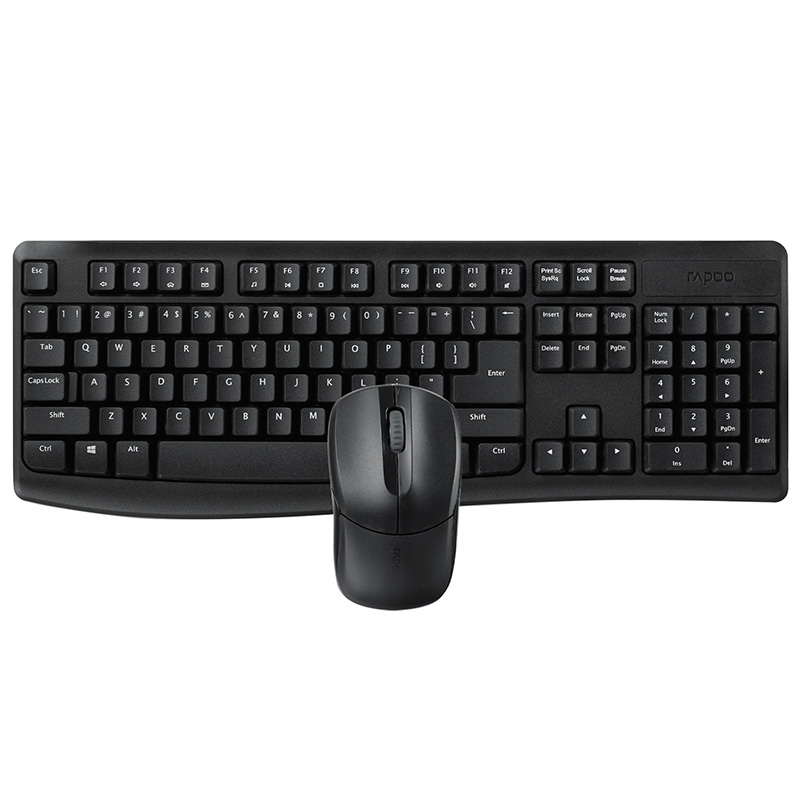 Rapoo X1800 Pro Wireless Mouse & Keyboard Combo - Black (KBRP-X1800PRO)