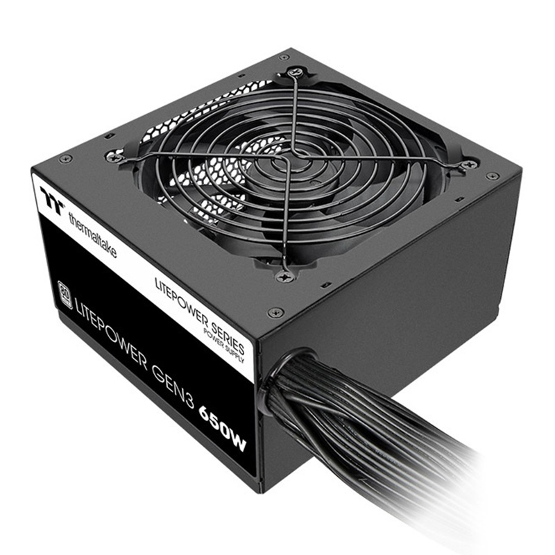 Thermaltake Litepower Gen3 650W 80+ 230V EU Non-Modular Power Supply (PS-LTP-0650NNSAWA-A)