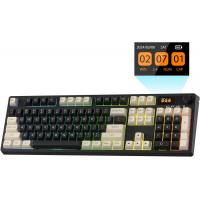 LTC NB-1041 Pro Mechanical Keyboard, RGB, 2.4 GHz/BT/Wired, Red Switches, Black, Mixed Color, LCD Panel