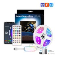 LED-Lighting-Sunwhale-RGB-Graffiti-WiFi-Atmosphere-Light-USB-TV-Background-LED-Color-changing-Atmosphere-Light-with-40-Buttons-5M-90-Lights-White-2