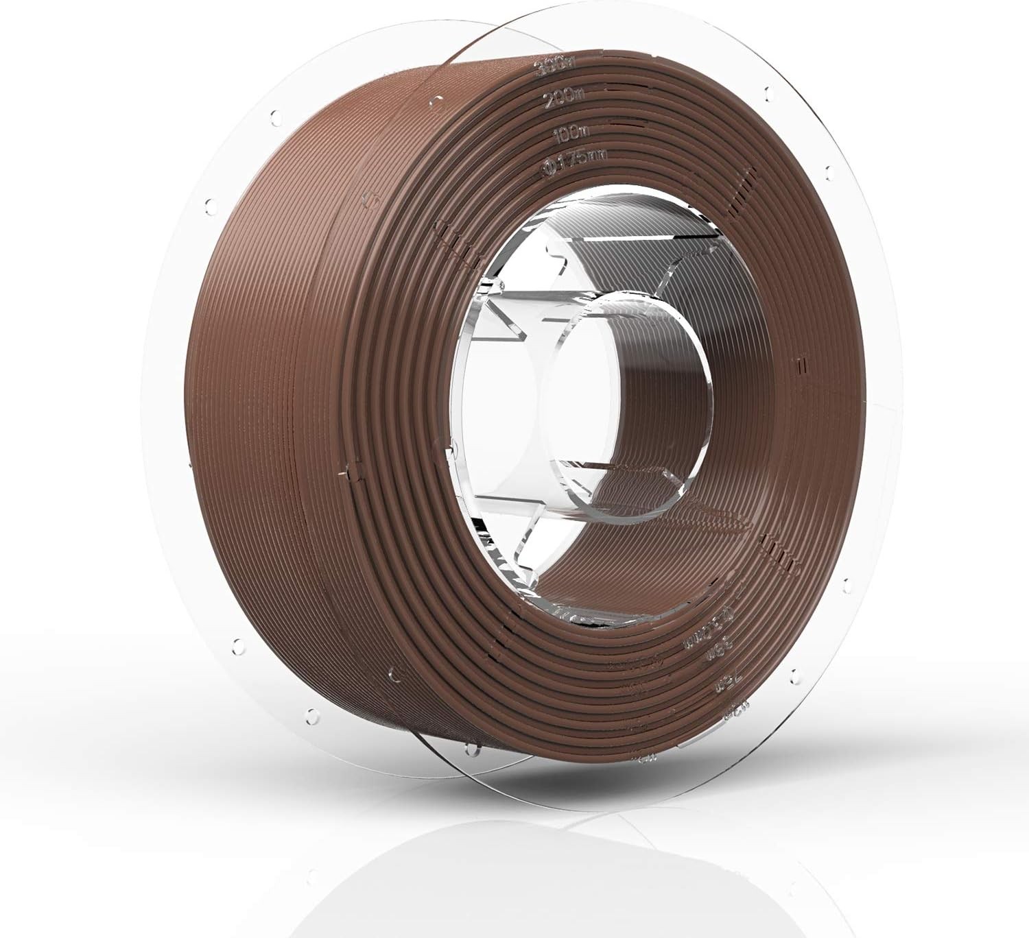 SainSmart PRO-3 Tangle-Free Premium PETG Filament 1.75mm Skin Tone Filament for 3D Printing,Dark Brown,Model Figures and Prosthetics Printing