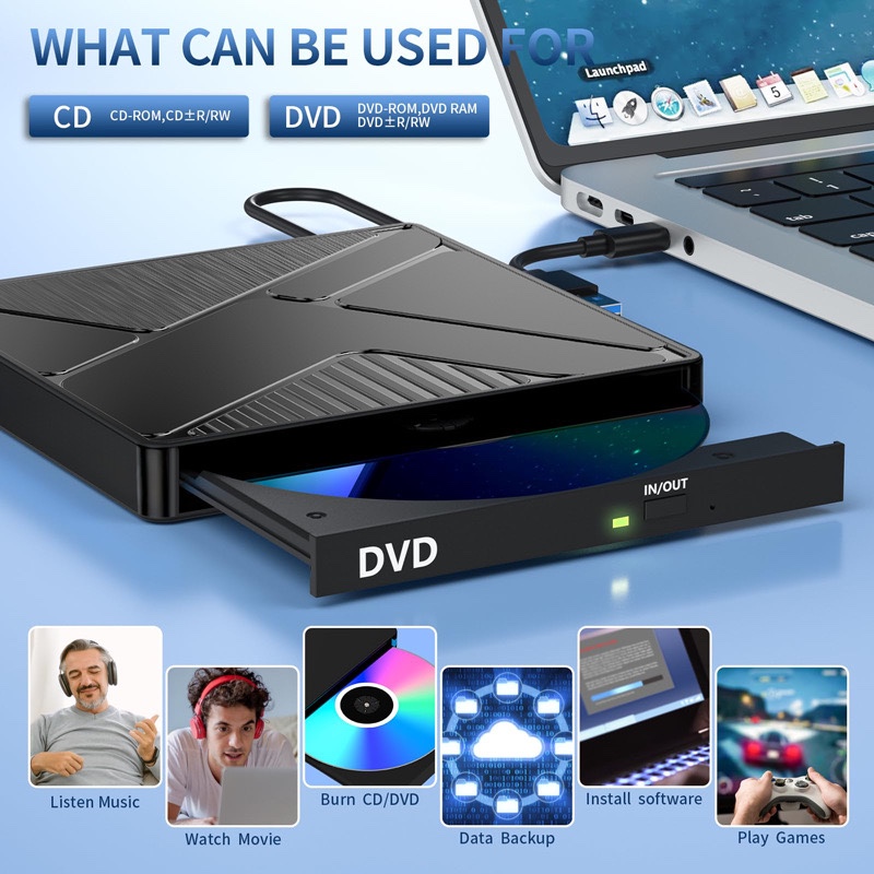 External USB CD-ROM DVD burner Universal CD burner mobile CD-ROM drive