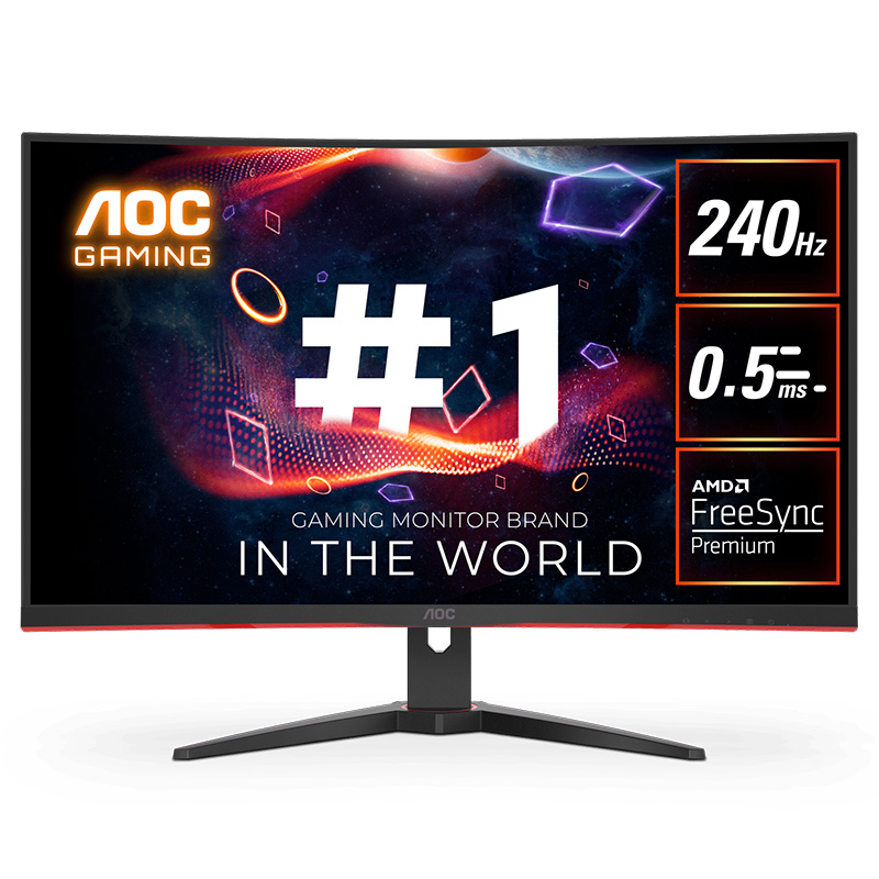 AOC 31.5in FHD 240Hz FreeSync Curved Gaming Monitor (C32G2ZE