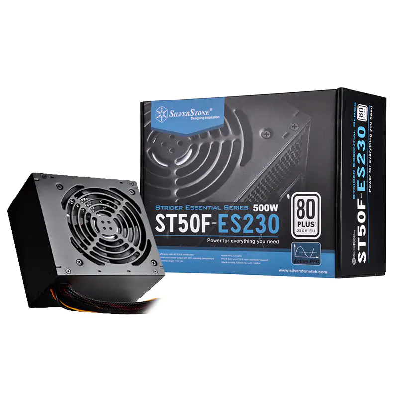 SilverStone 500W Strider Essential 80+ Power Supply (SST-ST50F-ES230 V2.0)