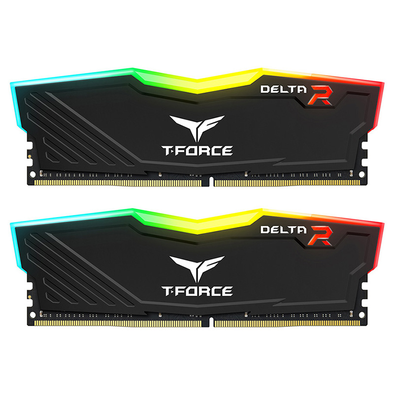 Team 32GB (2x16GB) TF3D432G3600HC18JDC01 T-Force Delta RGB 3600Mhz DDR4 RAM - Black