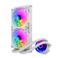 Water-Cooling-GameMax-IecChill-240V-White-Liquid-CPU-Cooler-240mm-Addressable-RGB-PWM-Pump-Fans-250W-TDP-AIO-Water-Cooler-16