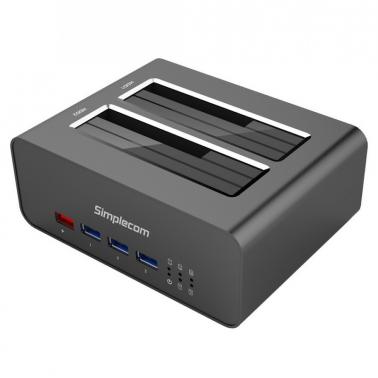 Simplecom USB 3.0 to Dual SATA Aluminium Docking Station (SD352) - OPENED BOX 86616