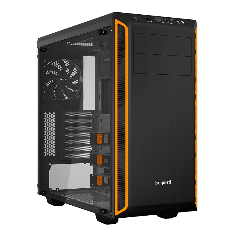 be quiet! Pure Base 600 TG Mid Tower Case - Orange (BGW20)