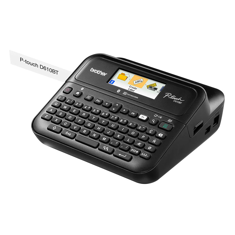 Brother Desktop Bluetooth and PC Connectable Label Printer with Colour LCD Display (PT-D610BT )