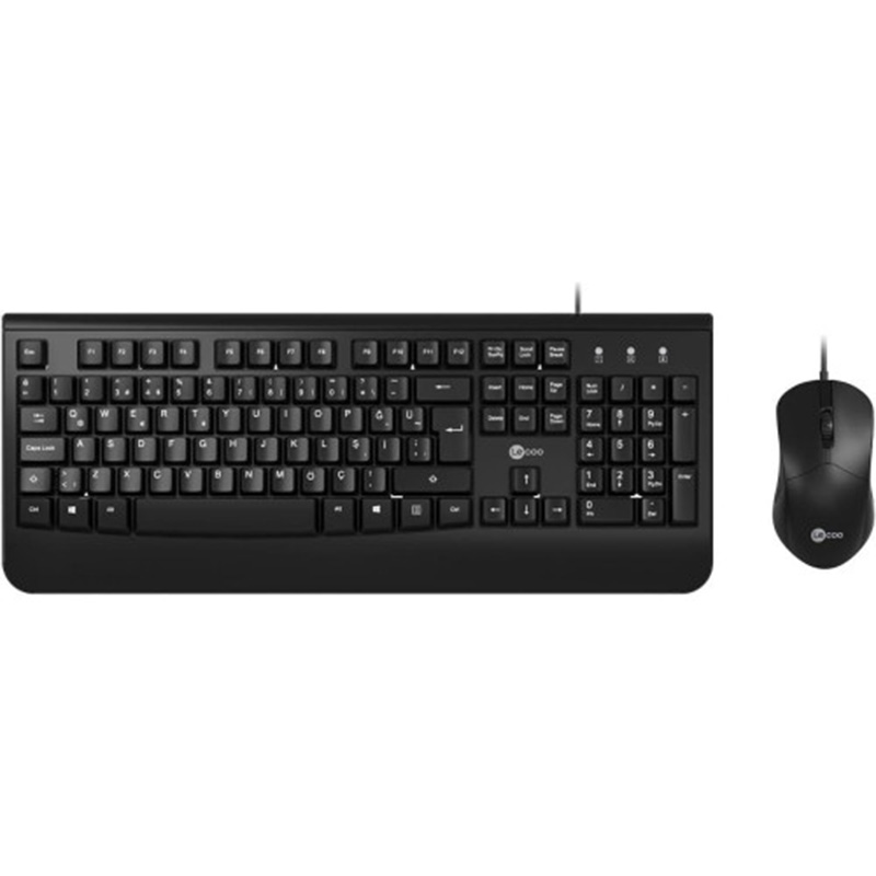 Lenovo Lecoo CM105 Wired Keyboard and Mouse Combo - Black (KM-CM105)