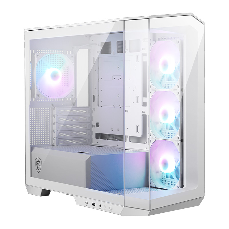 MSI MAG PANO M100R PZ WHITE Micro ATX Case - White (MAG PANO M100R PZ WHITE) - NO PACKAGE 78700