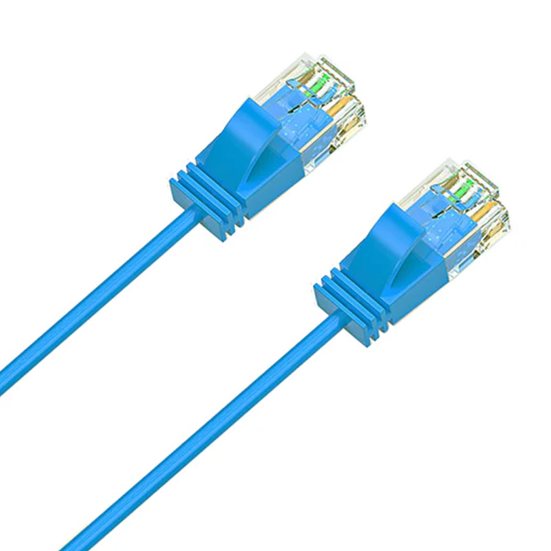 Cruxtec Ultra-Thin CAT6A U/UTP Ethernet Cable Blue 0.5m (RF6A-005-BL)