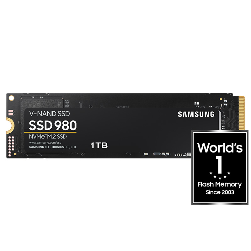 Samsung 980 1TB PCIe Gen3 M.2 2280 NVMe SSD (MZ-V8V1T0BW)