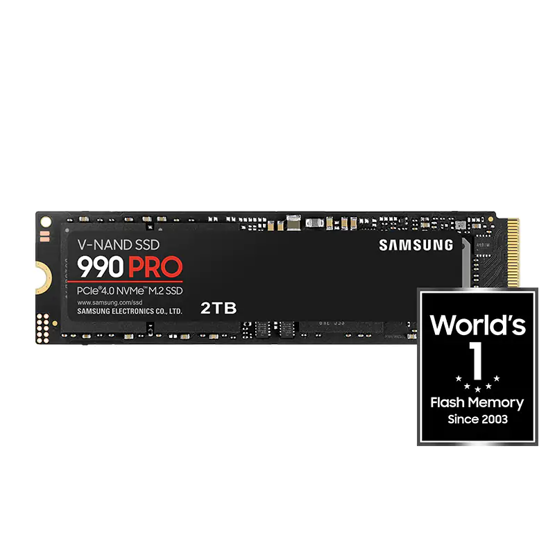 Samsung 990 Pro 2TB PCIe 2280 NVMe SSD (MZ-V9P2T0BW