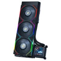 Lian Li HydroShift 2.88in LCD TL AIO Liquid CPU Cooler with 360TL Fan - Black (GHSLCD36TB)