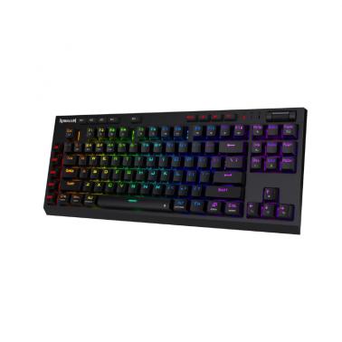 Redragon K596 PRO RGB Mechanical 5.0 BT/2.4 Ghz/Wired 87 Keys TKL Wrist ...