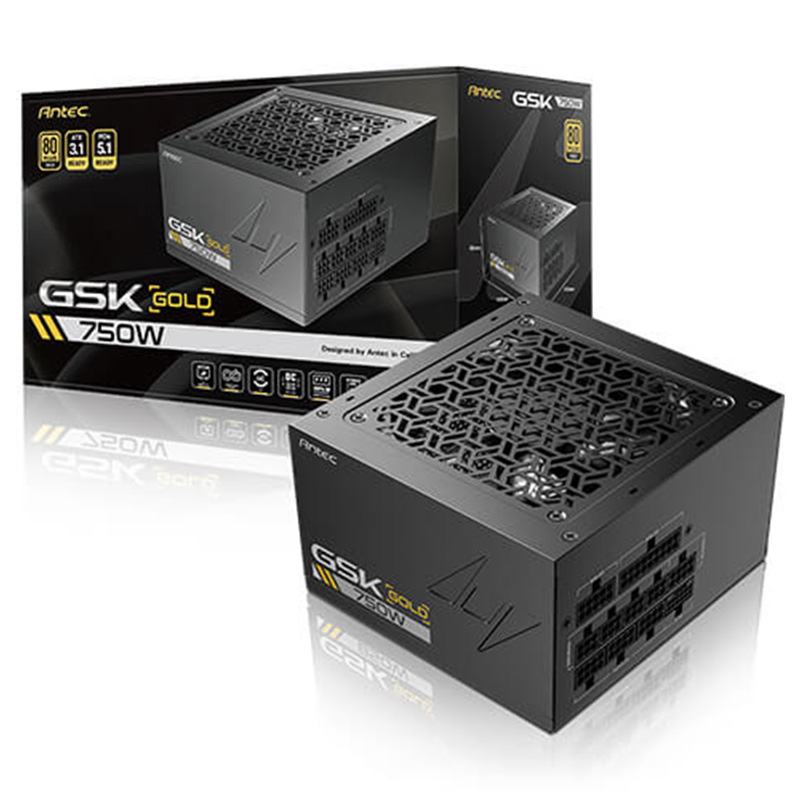 Antec GSK 750W 80+ Gold ATX 3.1 PCIe 5.1 Power Supply (GSK750 AU