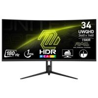 MSI MAG 34in UWQHD VA 180Hz Adaptive-Sync Curved Gaming Monitor (MAG 342CQR E2)