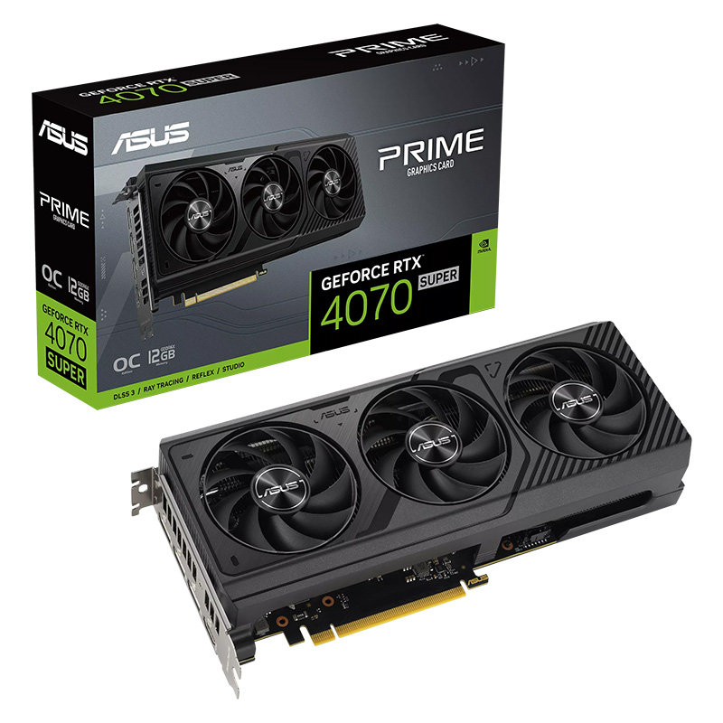 Asus Prime GeForce RTX 4070 Super OC 12G Graphics Card (PRIME-RTX4070S-O12G)