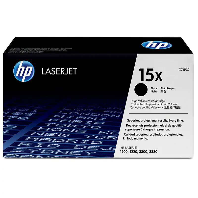 HP C7115X Black Toner for LASERJET 1000/1200/3300/3330 - 3500 PAGES