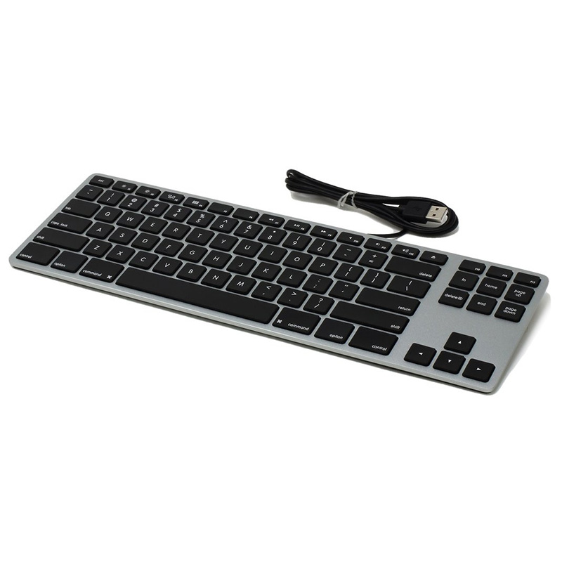 Matias Wired Aluminum Tenkeyless Keyboard for Mac - Space Grey (FK308B)