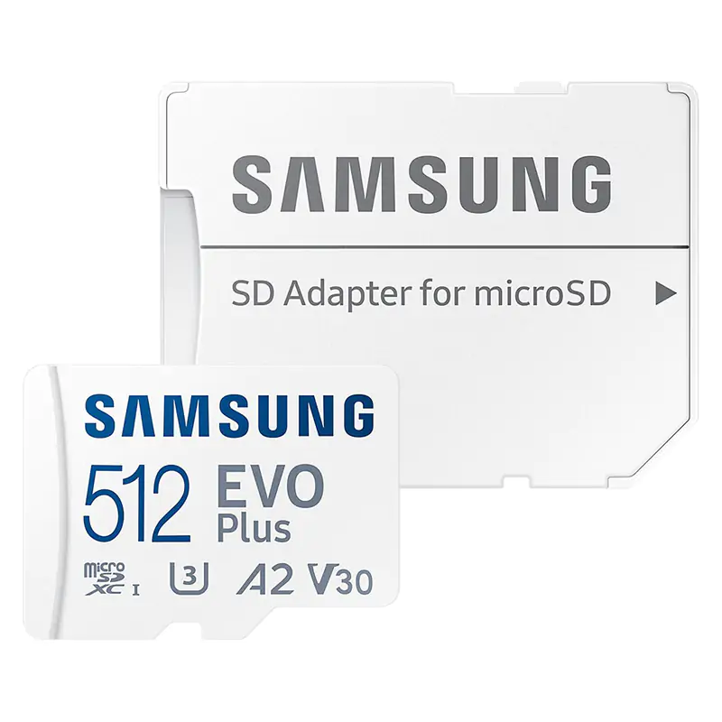 Samsung EVO 512GB MicroSD Plus Memory Card with Adapter (MB