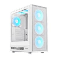 Gamemax ATX Computer case, 6x ARGB fan wh