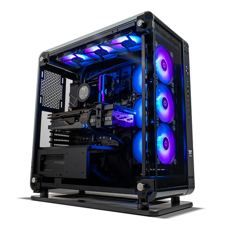 Thermaltake Core Xtreme i7-14700F RTX 4080 Super 2TB SSD 32GB RAM W11H Gaming Desktop PC - Black (CA-4J1-00D1WA-A3)