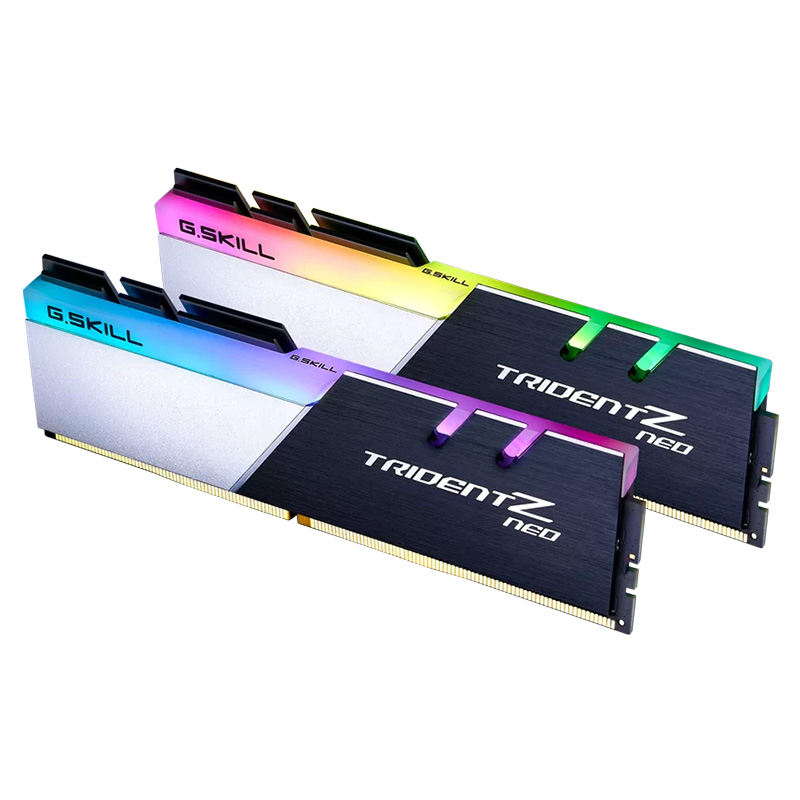 G.Skill 32GB (2x16GB) F4-3200C16D-32GTZN Trident Z Neo  AMD RGB 3200MHz CL16 DDR4 RAM