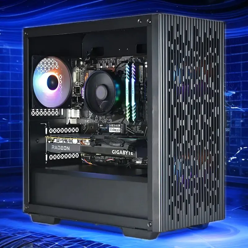 Tour PC Gamer MSI Avec Radeon RX 6600 Et Ryzen 5 5500 - 16 Go RAM, 1 To Stockage, Occasion