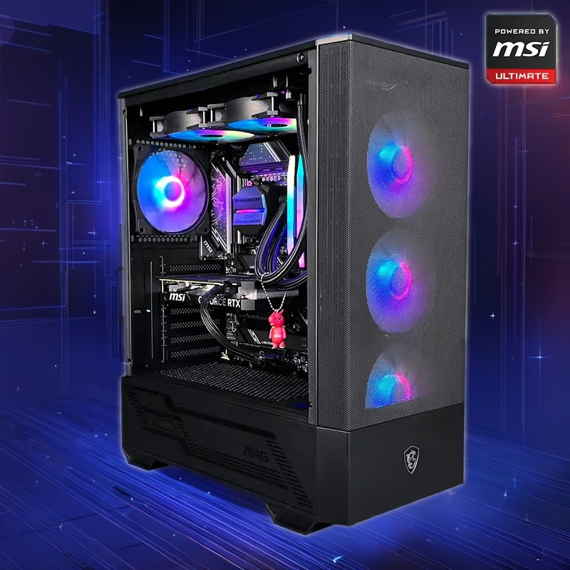 QuantumStrike G5 Core Intel i5 14600K GeForce RTX 4060 TI Gaming PC 56817 - Powered by MSI