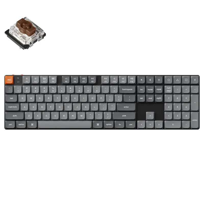 Keychron K5 Max RGB Low-Profile Wireless Custom Mechanical Keyboard - Brown Switch (KBKCK5MH3)